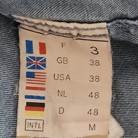 SAINT JAMES Chambray Shirt “Frédéric” Style 100% TENCEL short sleeve m - Picture 10 of 13